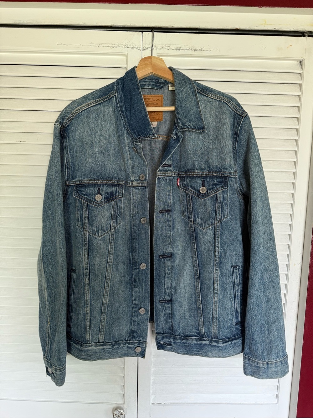 Levi's Faded Blue Denim Shirt Jacket
